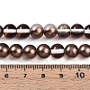 Baking Paint Transparent Glass Beads Strands DGLA-N011-8mm-09-4