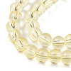 Baking Paint Transparent Glass Beads Strands DGLA-N006-6mm-03-3