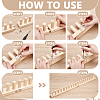 Adjustable Wooden Knitting Loom Frame TOOL-WH0166-044-4