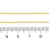 1MM Brass Box Chain Necklace Making NJEW-D302-79G-3