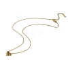 304 Stainless Steel Cluster Heart Pendant Necklaces for Women Men NJEW-Q028-11G-2