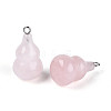 Natural Rose Quartz Pendants G-T144-73I-2