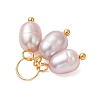 Natural Cultured Freshwater Pearl 3 Rice Charms PALLOY-JF05056-02-5