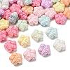UV Plating & Luminous Opaque Acrylic Beads MACR-L015-14D-2