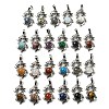 Natural & Synthetic Mixed Gemstone Pendants G-G111-01P-1