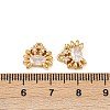 Ocean Theme Brass Micro Pave Cubic Zirconia Charms KK-F902-08K-G-3