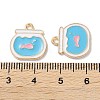 Alloy Enamel Pendants X-ENAM-O001-11C-G-3