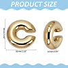 C-Shaped 304 Stainless Steel Cuff Earrings EJEW-WH0519-26G-2