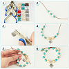   DIY Synthetic Turquoise Bracelet Necklace Making Kit DIY-PH0022-47-4