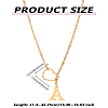 1Pc Letter & Heart Stainless Steel Lariat Necklaces for Women NJEW-LP0002-87G-A-2