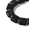 Natural Black Stone Beads Strands LS-G-L596-A11-01-4