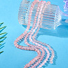 4 Strands 4 Styles Transparent Glass Bead Strands GLAA-TADJ0001-01A-4
