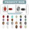 48Pcs 24 Styles Natural Mixed Gemstone Cabochons G-PH0002-54-2
