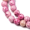 Natural Dyed Marble Beads Strands G-P593-6mm-05-4