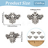 150Pcs Tibetan Style Alloy Beads TIBEB-PA0001-19-2