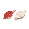 Alloy & Enamel Pendants ENAM-T021-60A-G-2