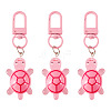 3Pcs Resin Tortoise Pendant Decorations HJEW-TA0001-39E-1