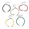Braided PU Leather Cord Bracelet Making AJEW-JB00032-1