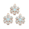 Christmas Style Alloy Enamel Pendants X-ENAM-Q442-68A-1