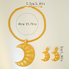 Brass Hollow Moon Pendant Necklaces & Earring Sets FS-WGD9A46-01-4