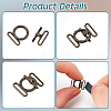 32Pcs 4 Colors Alloy Buckle DIY-FG0005-99-4