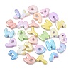 Plating Opaque Acrylic European Beads AC-CBAE09B-03-1