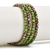 Electroplate Glass Beads Stradns EGLA-H114-02B-08-1