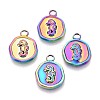 Ion Plating(IP) 304 Stainless Steel Pendants STAS-F282-07MC-1