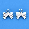 925 Sterling Silver Bowknot Charms STER-T007-101S-1