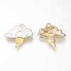 Alloy Enamel Pendants ENAM-M043-01G-02-RS-2