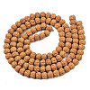 Undyed Natural Rudraksha Beads WOOD-Q047-01B-01-2