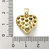 Rack Plating Brass Pave Colorful Cubic Zirconia Bead Cage Pendants KK-E114-07G-3