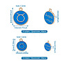 8 Sets 8 Style Alloy Enamel Pendants ENAM-CW0001-04-7