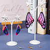  2Pcs 2 Style Wing Earring Pendant Silicone Molds DIY-TA0005-42-13