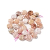 Natural Cherry Blossom Agate Beads Strands G-NH0004-024-3