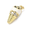 Brass Micro Pave Cubic Zirconia Pendants LS-KK-H255-03G-03-2