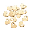 201 Stainless Steel Charms STAS-K217-73G-3