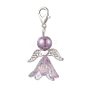Angel Acrylic & Glass Pearl Pendant Decoration X1-HJEW-JM02364-01-4