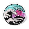 Sea Wave Scenery Theme Enamel Pins JEWB-F033-02D-1