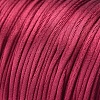 Round Nylon Satin Rattail Cord LS-NWIR-WH0009-15A-04-3
