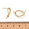 Brass Stud Earrings KK-K294-32G-2