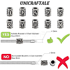 Unicraftale 10Pcs 10 Styles 304 Stainless Steel European Beads OPDL-UN0001-06-5
