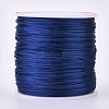 Round Nylon Satin Rattail Cord NWIR-WH0009-15A-10-1