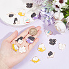 GOMAKERER 16Pcs 8 Style Alloy Enamel Pendants ENAM-GO0001-10-3