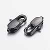 304 Stainless Steel Lobster Claw Clasps Ion Plating(IP) STAS-F148-18x8.5-08B-2