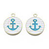 Alloy Enamel Pendants PALLOY-T056-36A-2