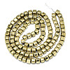 Electroplate Non-magnetic Synthetic Hematite Beads Strands G-S352-78-2