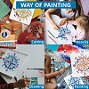 MAYJOYDIY US 1Pc PET Hollow Out Drawing Painting Stencils DIY-MA0005-20A-02-6