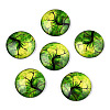Half Round/Dome Tree Pattern Glass Flatback Cabochons for DIY Projects LS-GGLA-Q037-25mm-M28-06-1