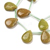 Natural Green Opal Beads Strands G-Q183-B04-01-3